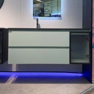 Тумба с раковиной Orans BC-2055-1200L-2GC 2055120L2GC 120 см зелёный